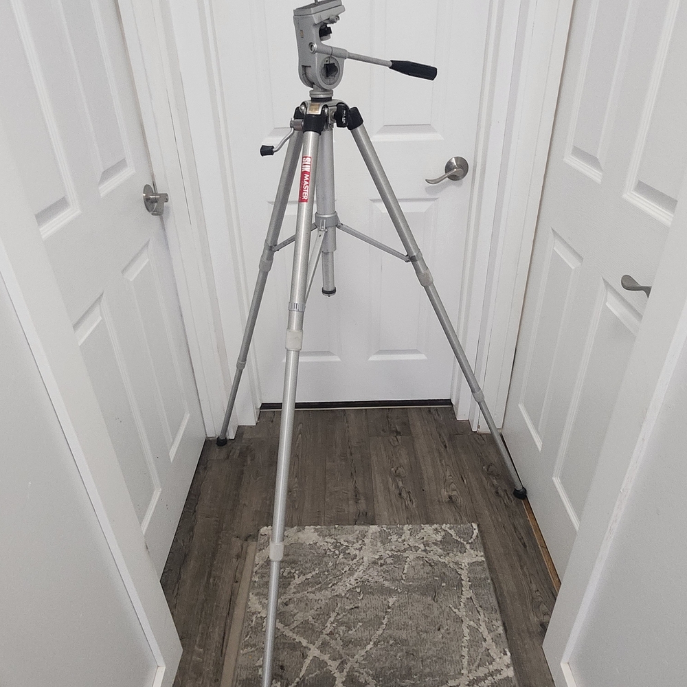 Silver Camera Tripod